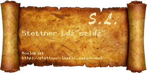 Stettner László névjegykártya