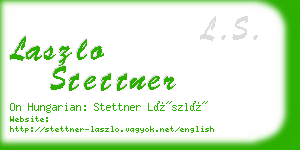 laszlo stettner business card